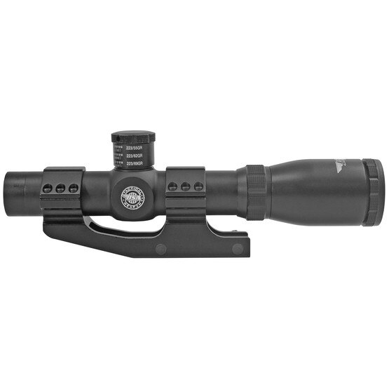 BSA Tactical Weapon Mil-Dot Reticle 1-4x24mm Rifle Scope has a black finish